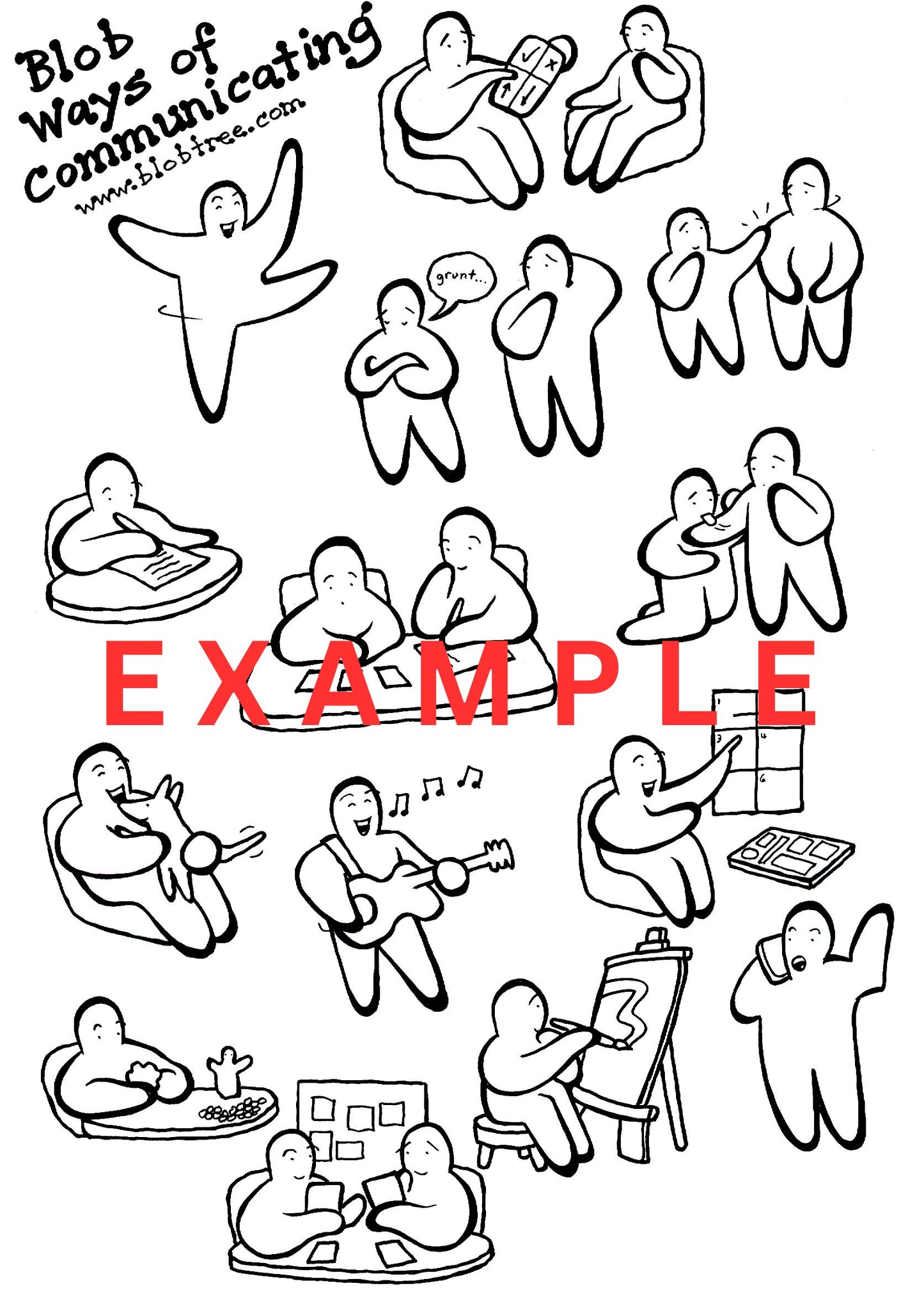 Blob Ways of Communicating