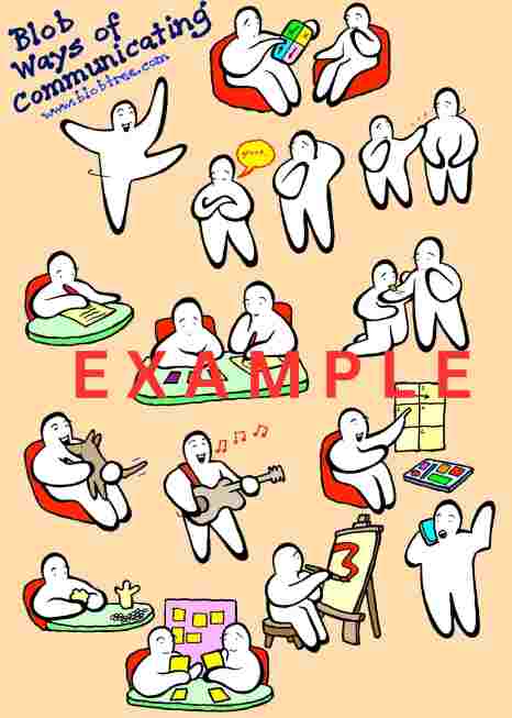 Blob Ways of Communicating