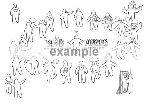 Blob Anger Circle