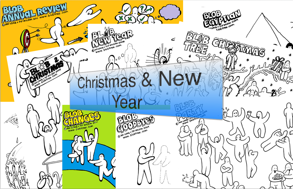A Christmas And New Year Blob Collection